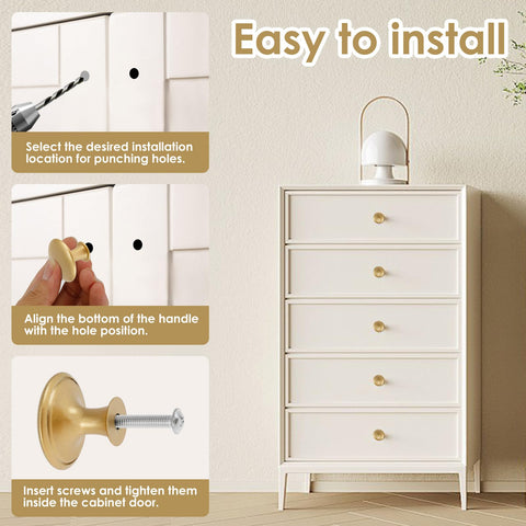 MLYNZXJSY dresser knob set with screws included for quick DIY upgrades.