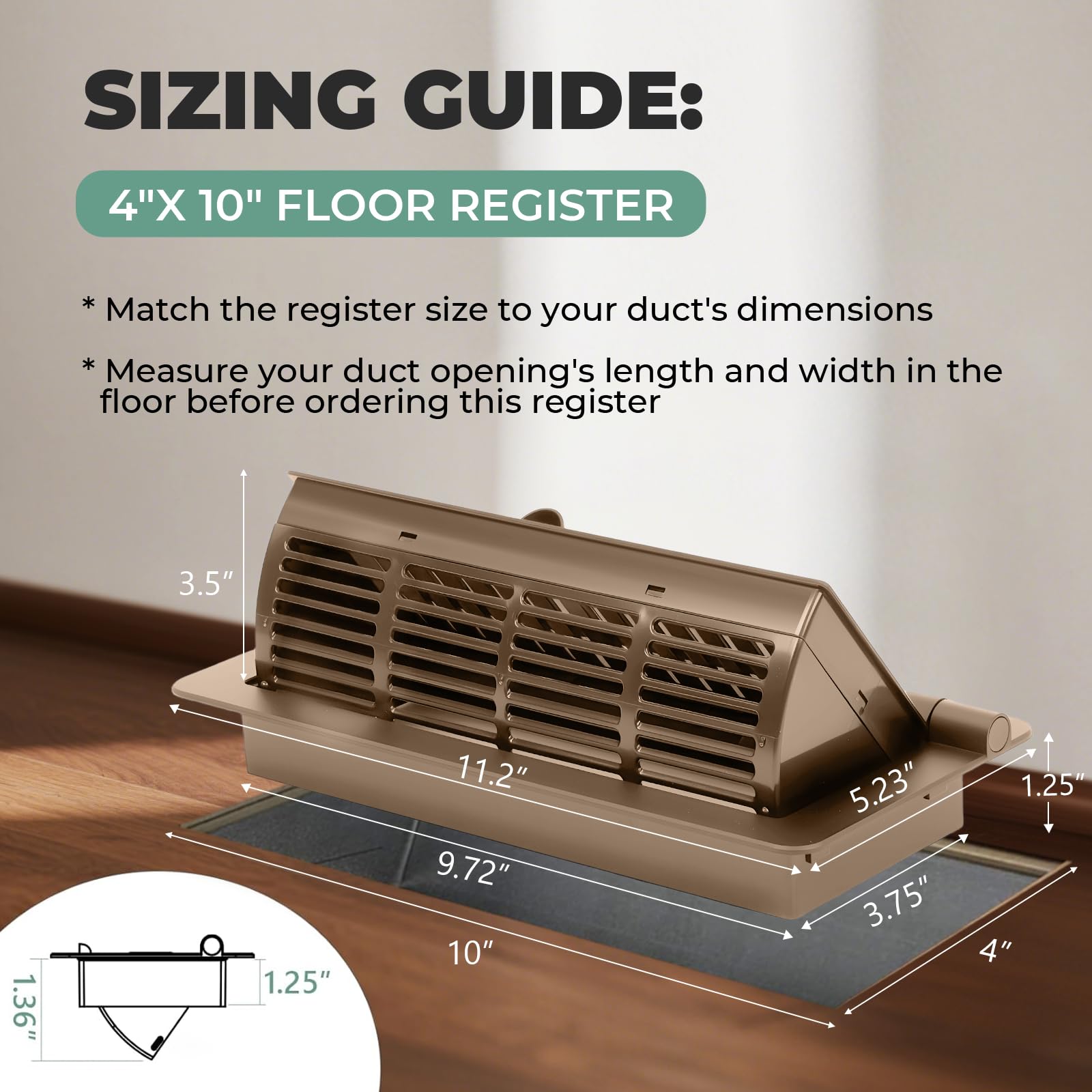 MMFSF vent deflector opened direction demonstrates adjustable airflow