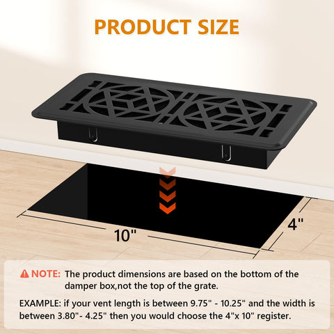 MMFSF vent cover with damper control demonstrates adjustable airflow for comfort.