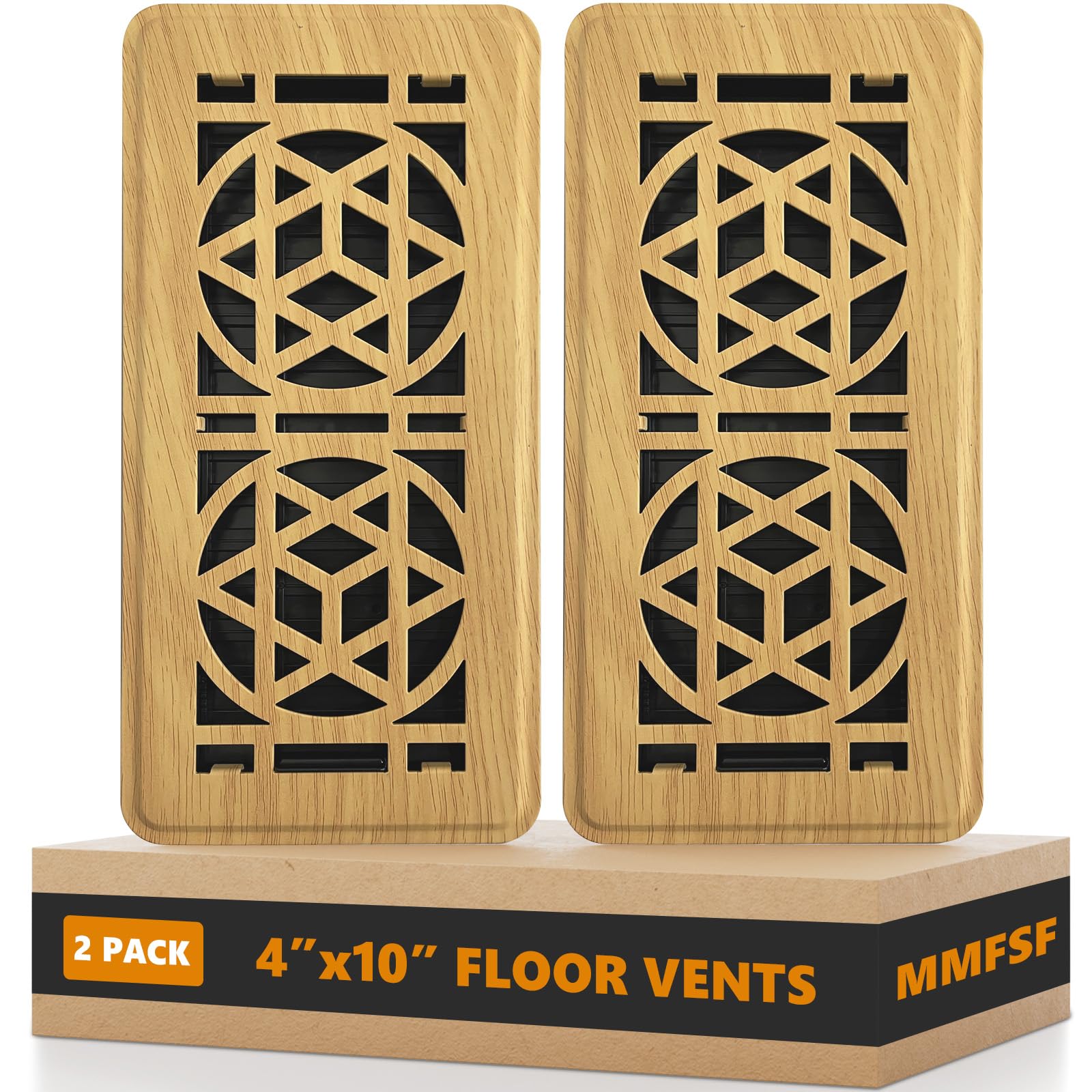 MMFSF floor vent cover 4x10 demonstrates precise fit for standard openings and durable finish.