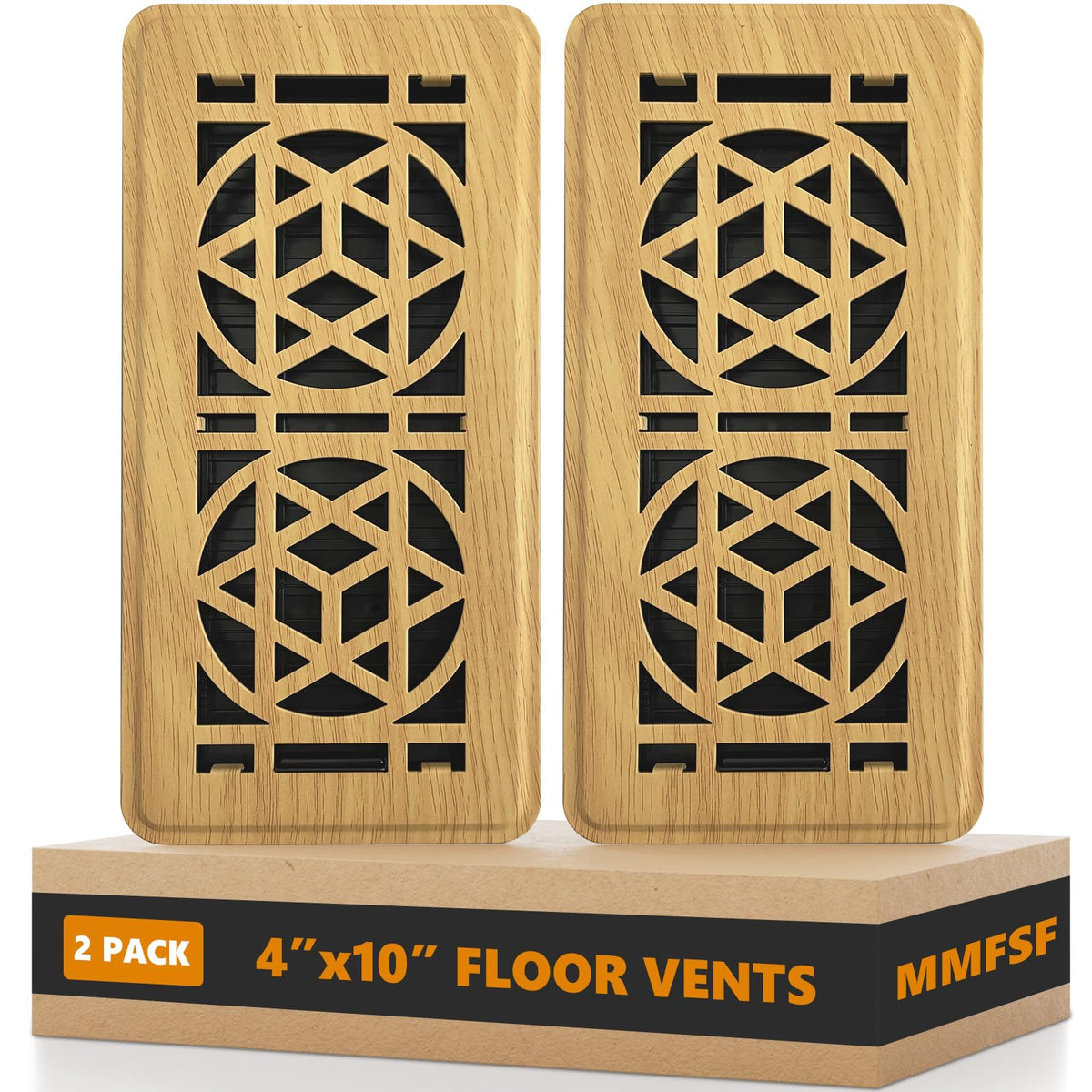 MMFSF floor vent cover 4x10 demonstrates precise fit for standard openings and durable finish.