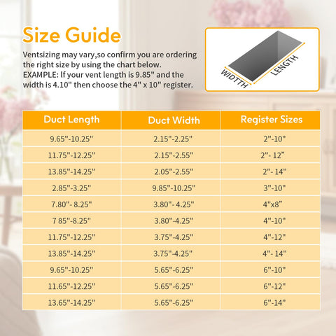 MMFSF floor vent cover 4x12 universal fit for various openings
