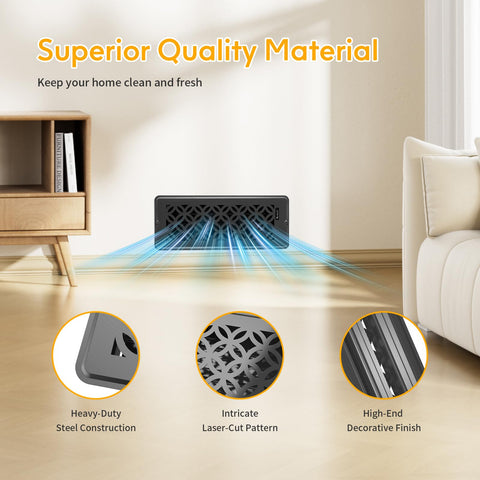 MMFSF floor vent cover 4x12 walkable steel design for high-traffic areas