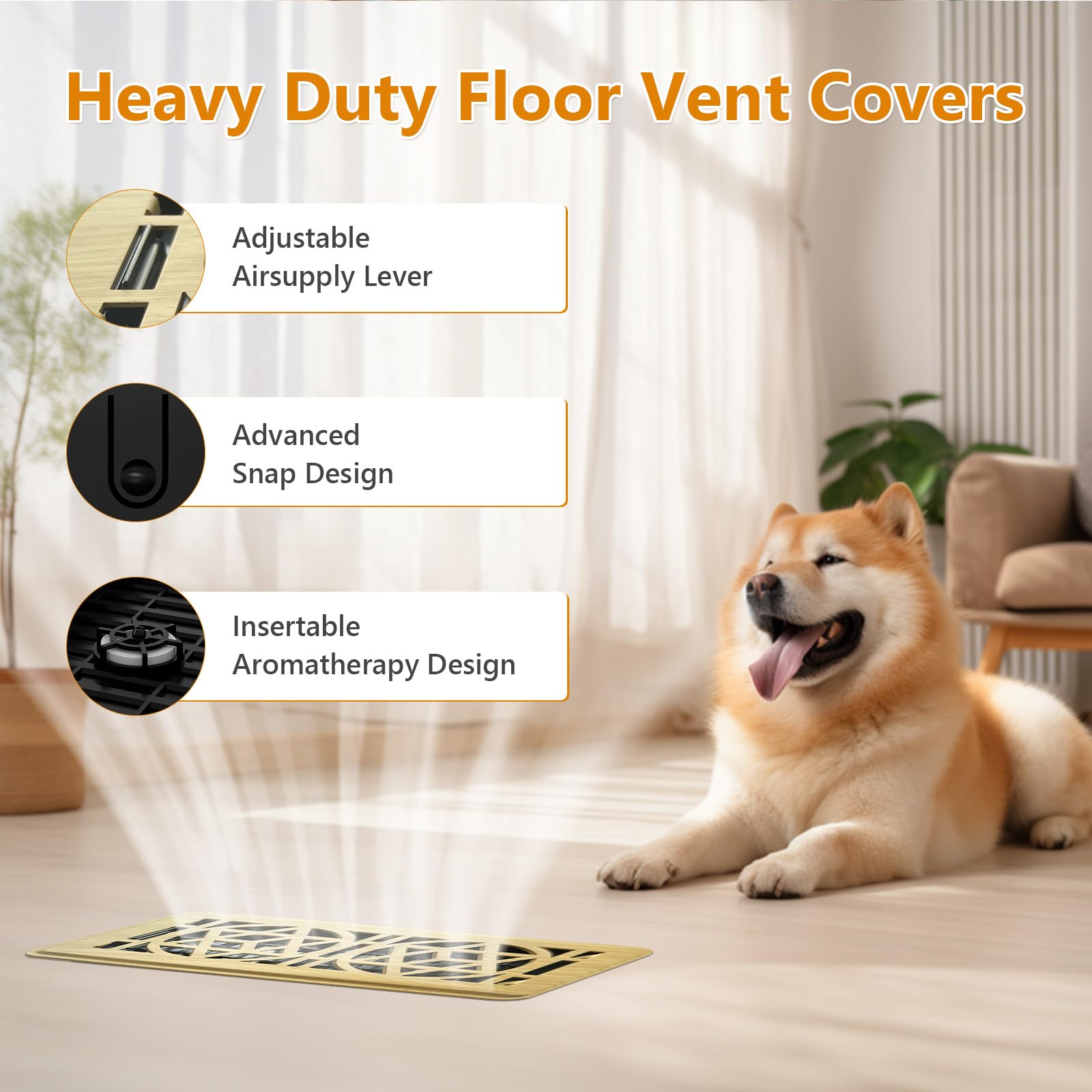 MMFSF silent operation vent cover reduces rattling for a calmer room.