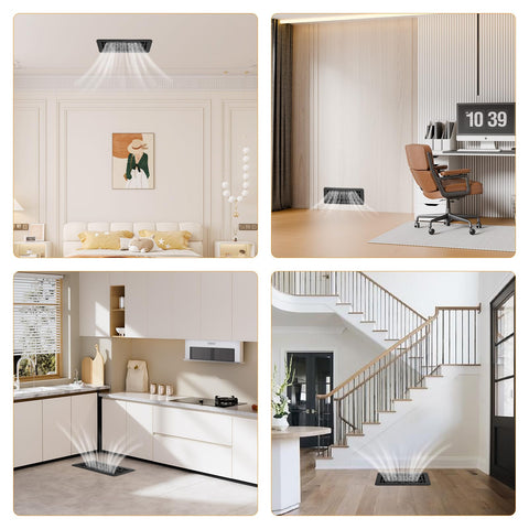 MMFSF versatile installation on floor, ceiling, or wall vents in interiors.