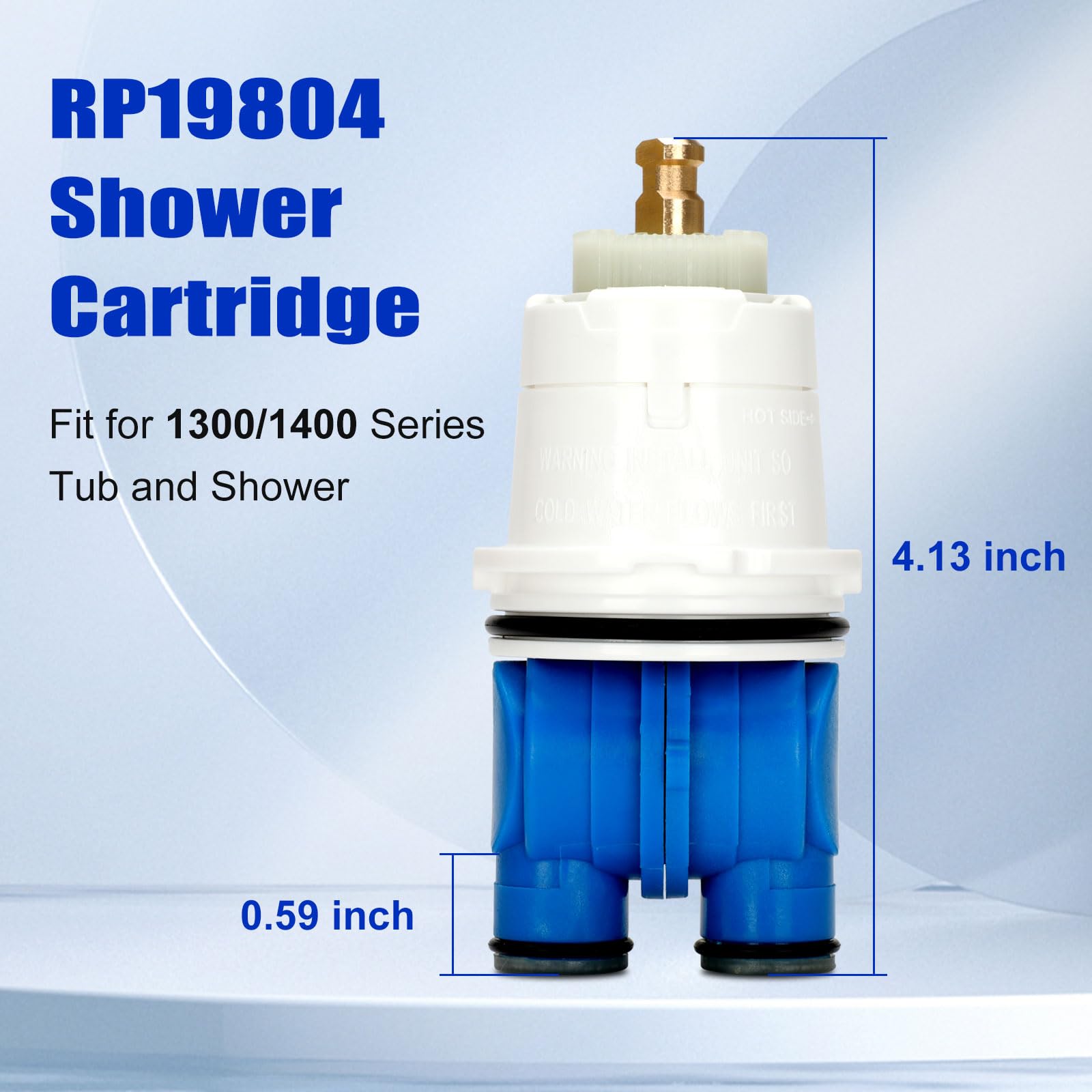 MMotico monitor shower valve outline showing compatibility with 1300/1400 series.