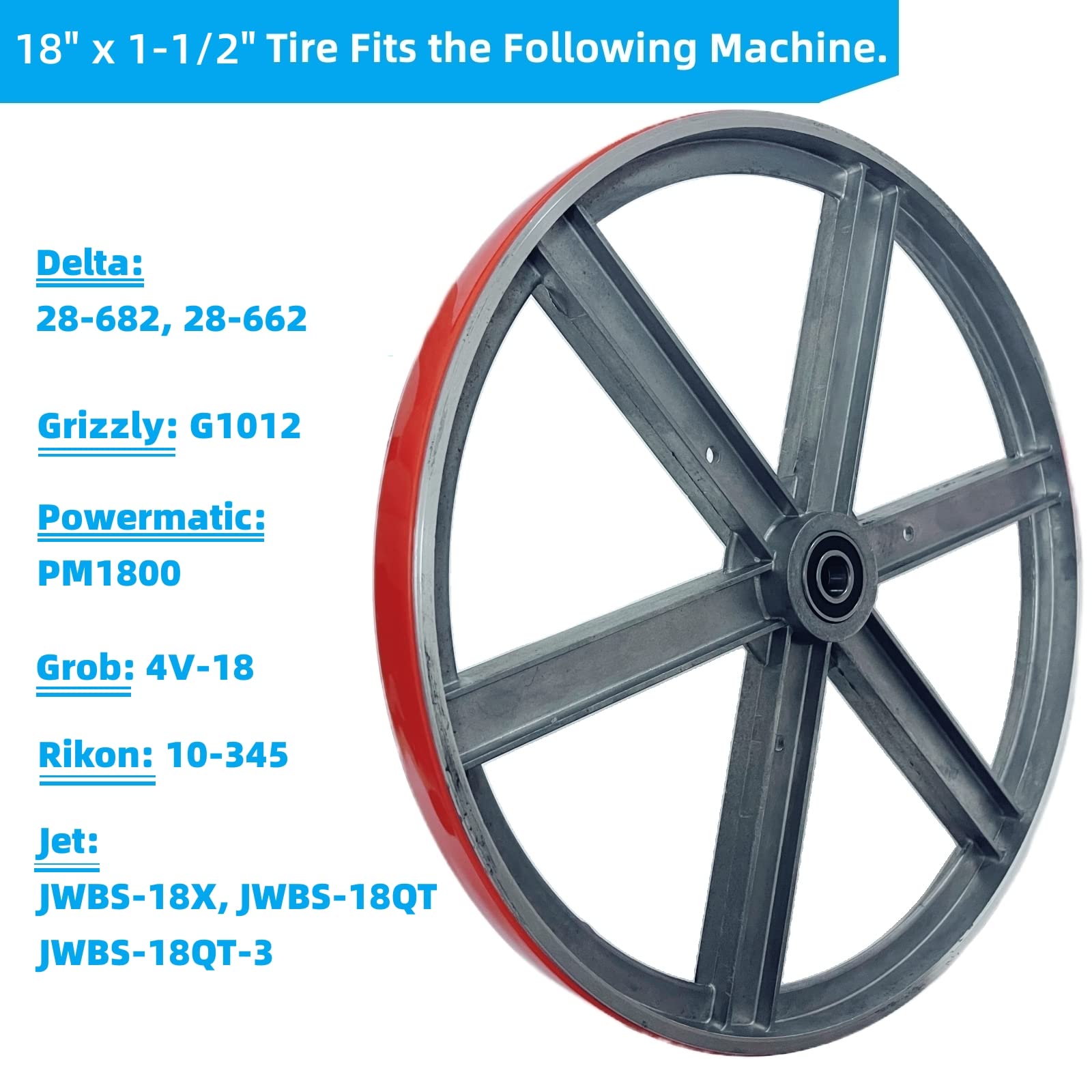 MNYCPB bandsaw tire cleaning and prep ensures reliable seating on the wheel.