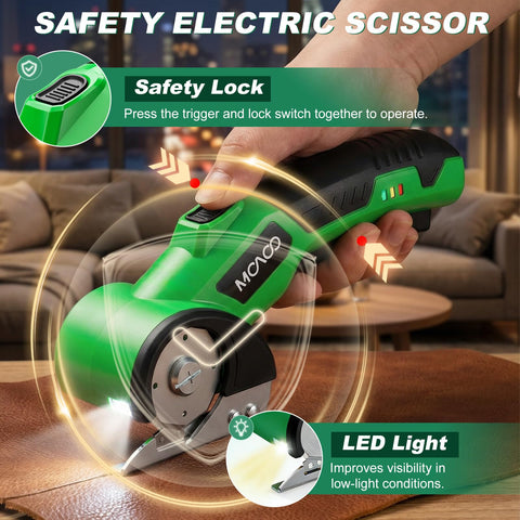 MOAOO Cardboard Cutter LED light improves cutting visibility