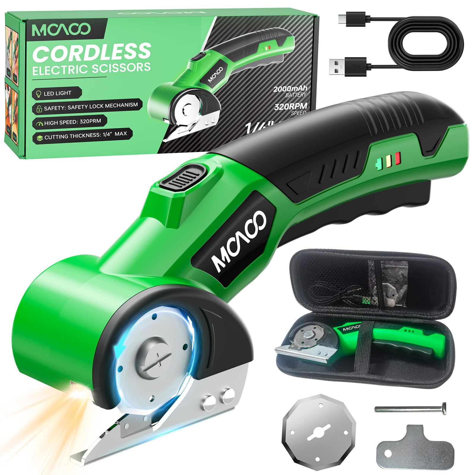 MOAOO Cardboard Cutter main unit ready for fast, clean cuts
