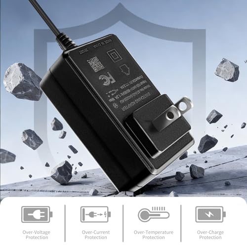 Moccdor quick charge dock with Sun Joe 24V battery during top-up.