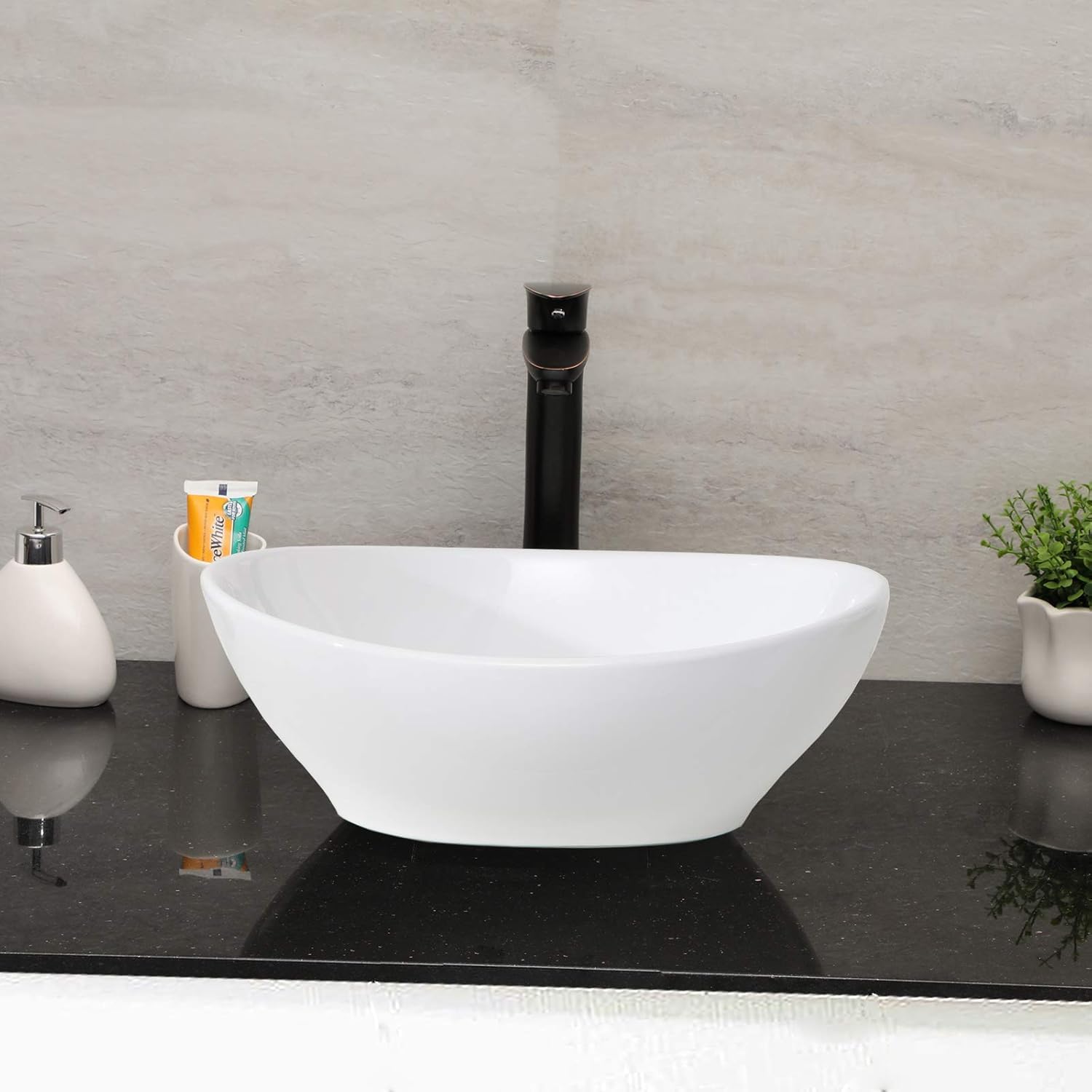Mocoloo oval sink glaze closeup highlighting durable porcelain glaze resists stains
