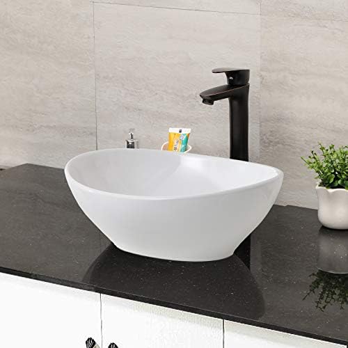 Mocoloo oval sink top view showing modern countertop vessel design for bathrooms