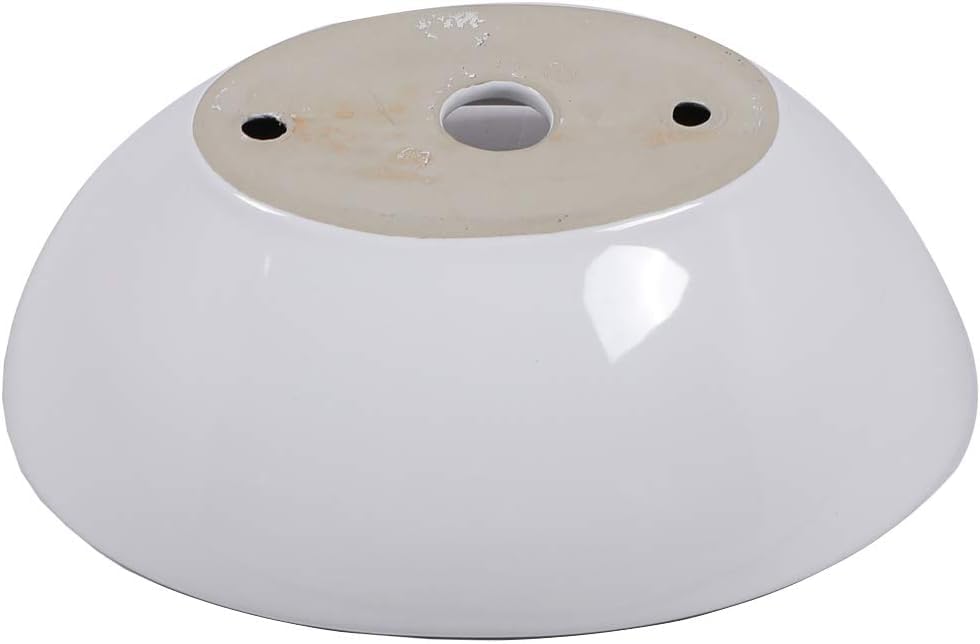 Mocoloo oval sink white porcelain with bright, clean finish