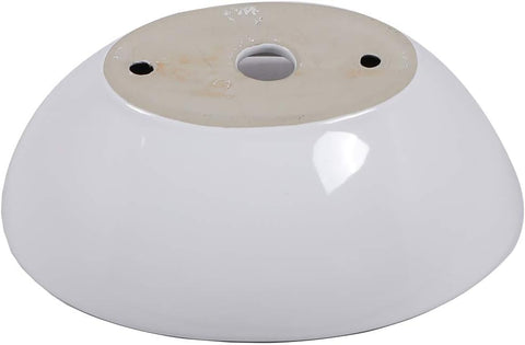 Mocoloo oval sink white porcelain with bright, clean finish
