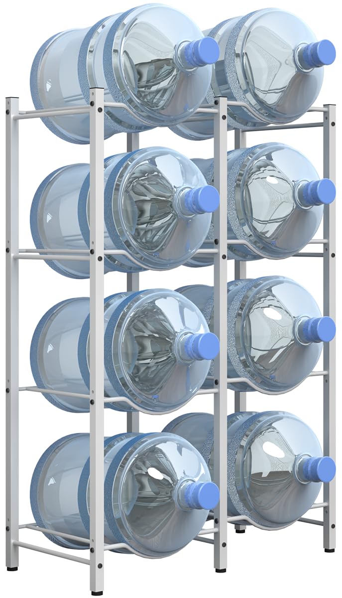 mocomax 5-gallon jug rack front view shows space-saving storage for kitchens and offices