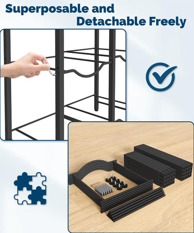Mocomax adjustable feet ensure a level setup on uneven floors and protect surfaces.