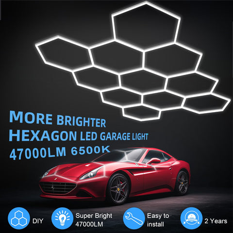 MODERN 11Grids hexagon light supports easy DIY expansion for larger installations