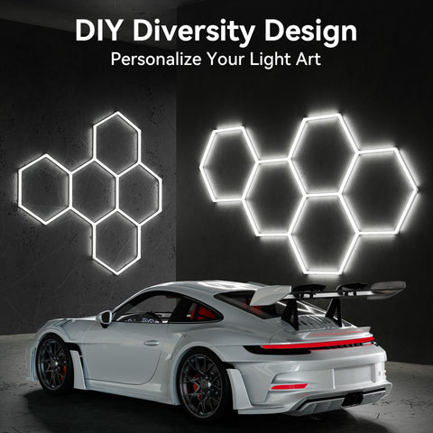 MODERN 11Grids hexagon light PC panel for clear light transmission