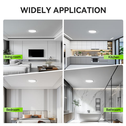 MODERN undimmable daylight fixture provides consistent 5000K ambiance.