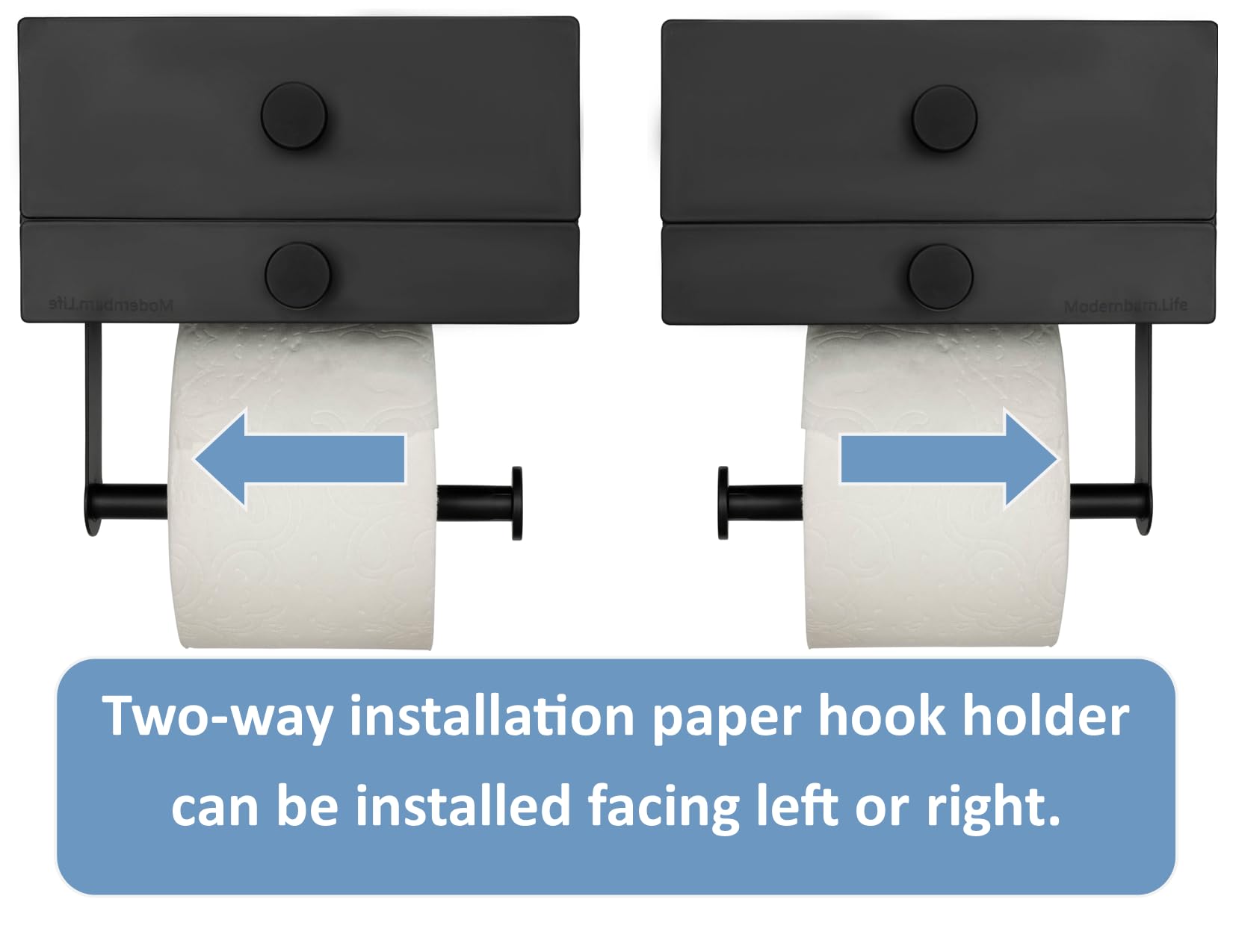 Modernbarn.life screw mounting kit ensures secure, permanent fit.