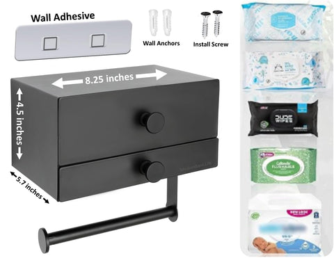 Modernbarn.life top drawer stores wipes within easy reach.