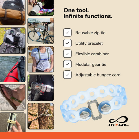 MODL Infinity Tool 2.0 MOLLE compatibility expands attachment options.