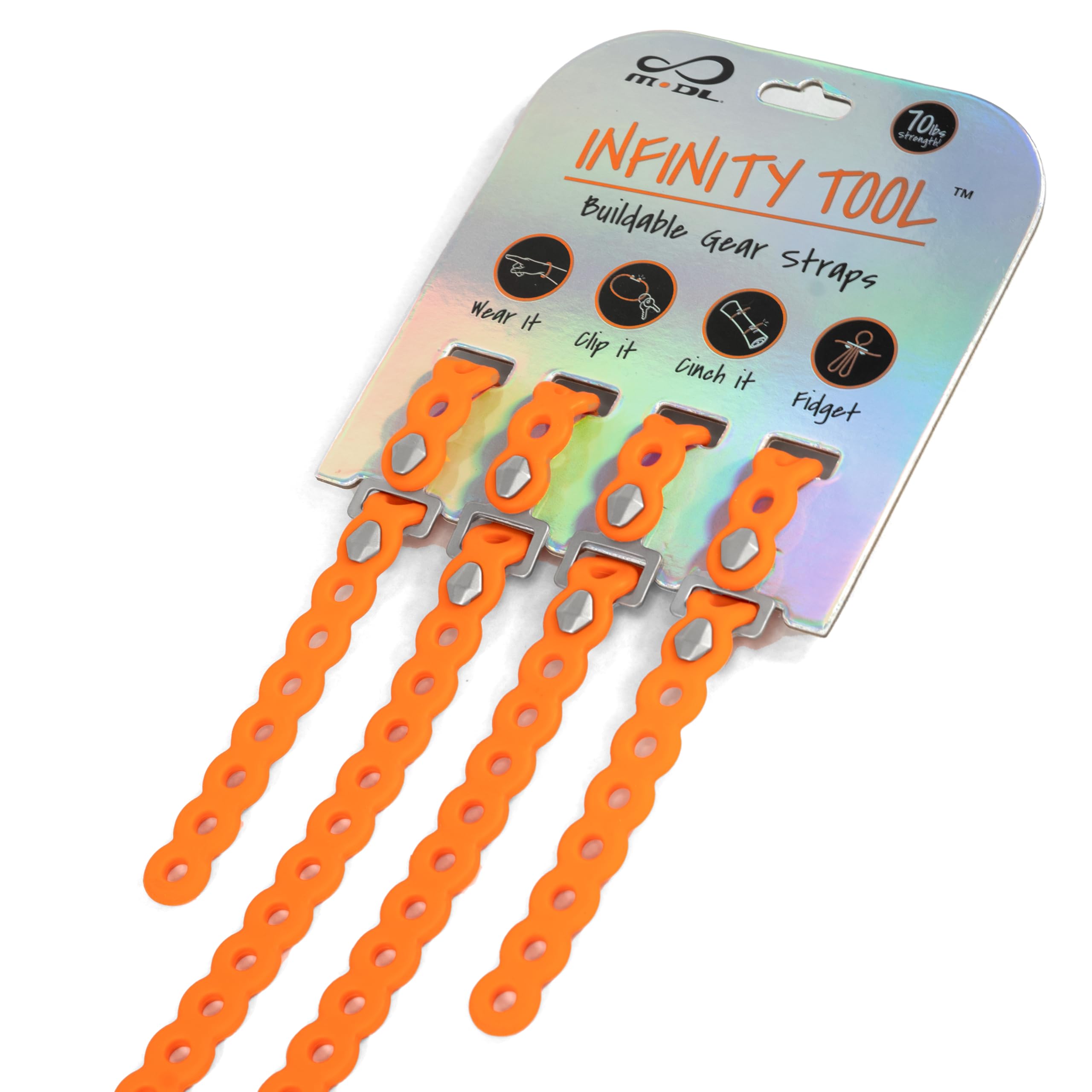 MODL Infinity Tool 2.0 four-pack in a pack setup showing quick on-the-go fixes