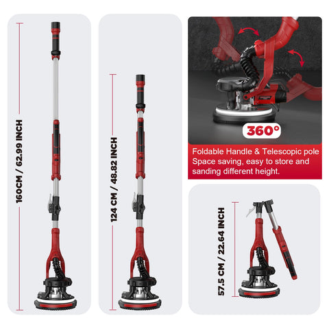 MODOFO TOOL sander offers extendable handle for hard-to-reach areas