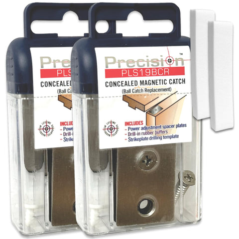 MODTION magnetic door catch pack replaces ball catches for quieter interior doors.