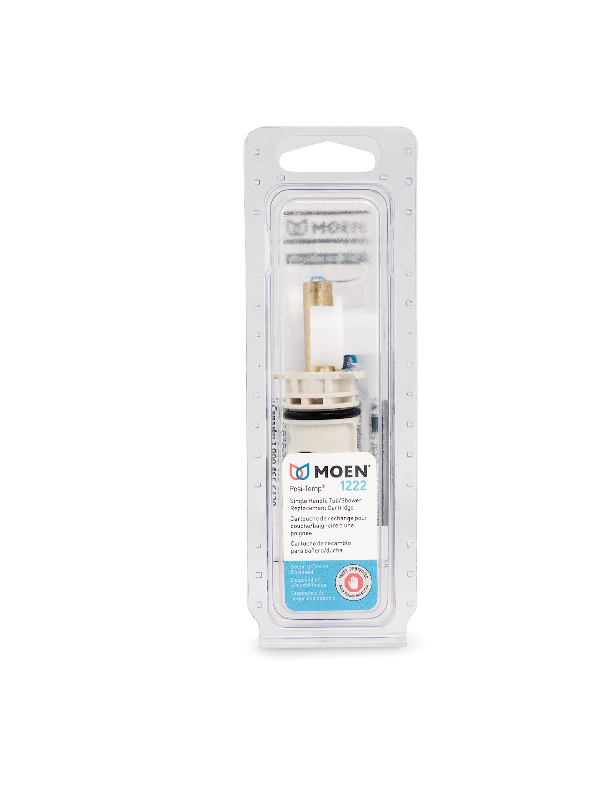 Installation step guide showing cartridge replacement process