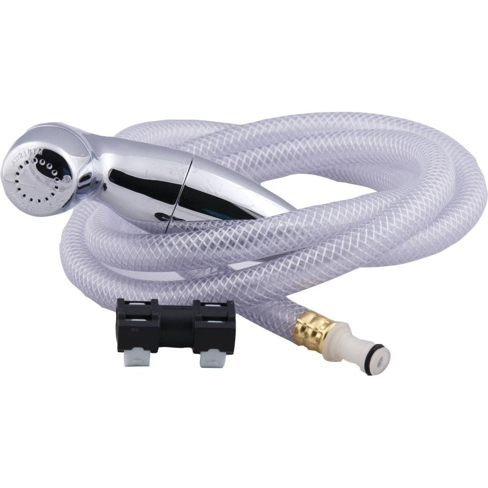 Moen 136103C chrome spray head and hose assembly for simple repairs and durable performance.
