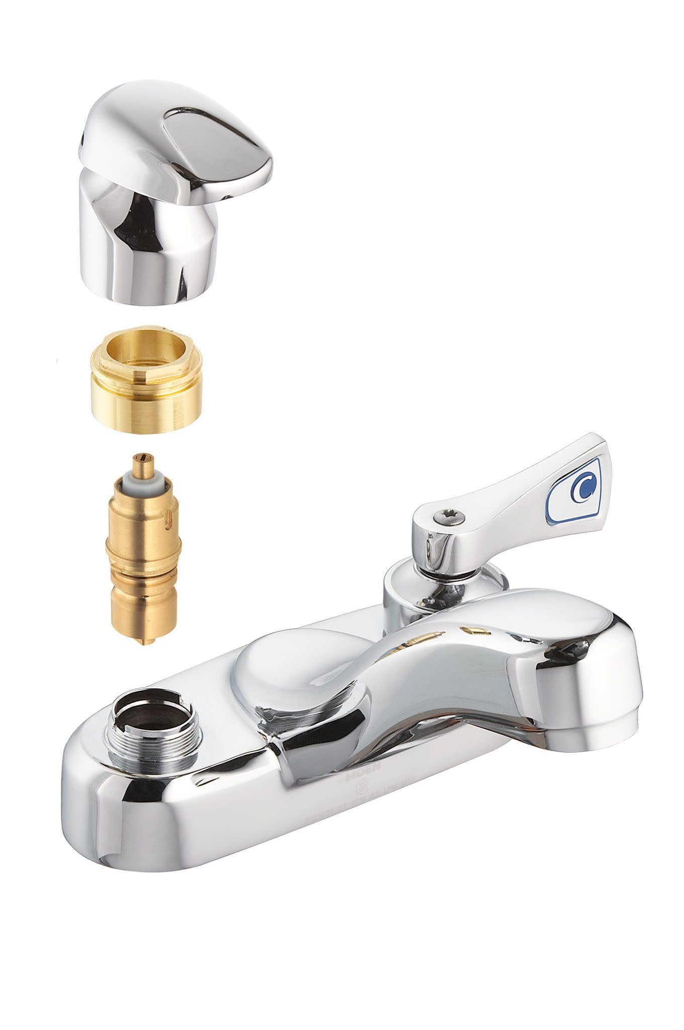 Moen 52100 cartridge installation guide showing a simple replacement process.