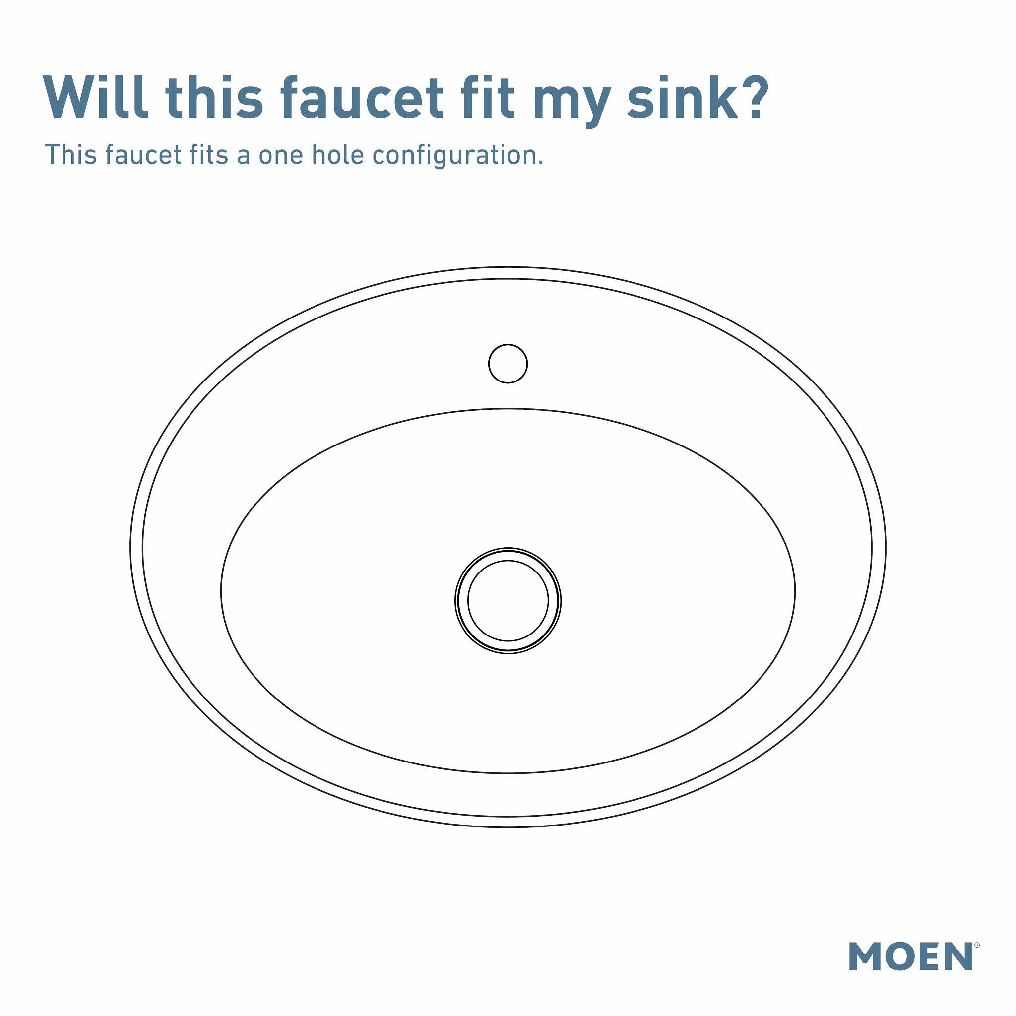 Moen 8884 brass chrome construction close-up with bright finish.