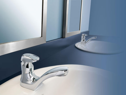 Moen 8884 one-half-inch IPS shanks enable simple plumbing connections.