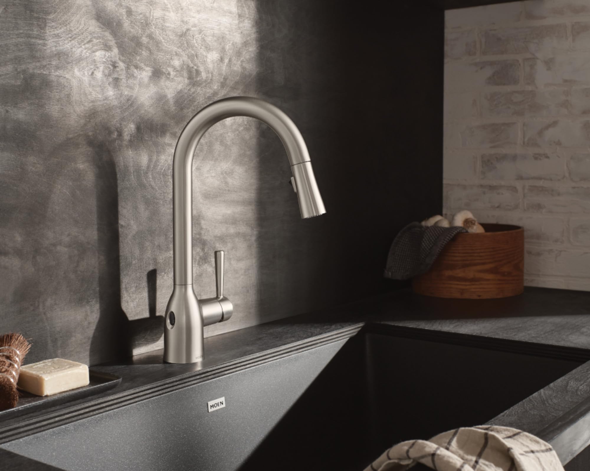 Moen Adler kitchen faucet installation on sink or countertop