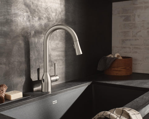 Moen Adler kitchen faucet installation on sink or countertop
