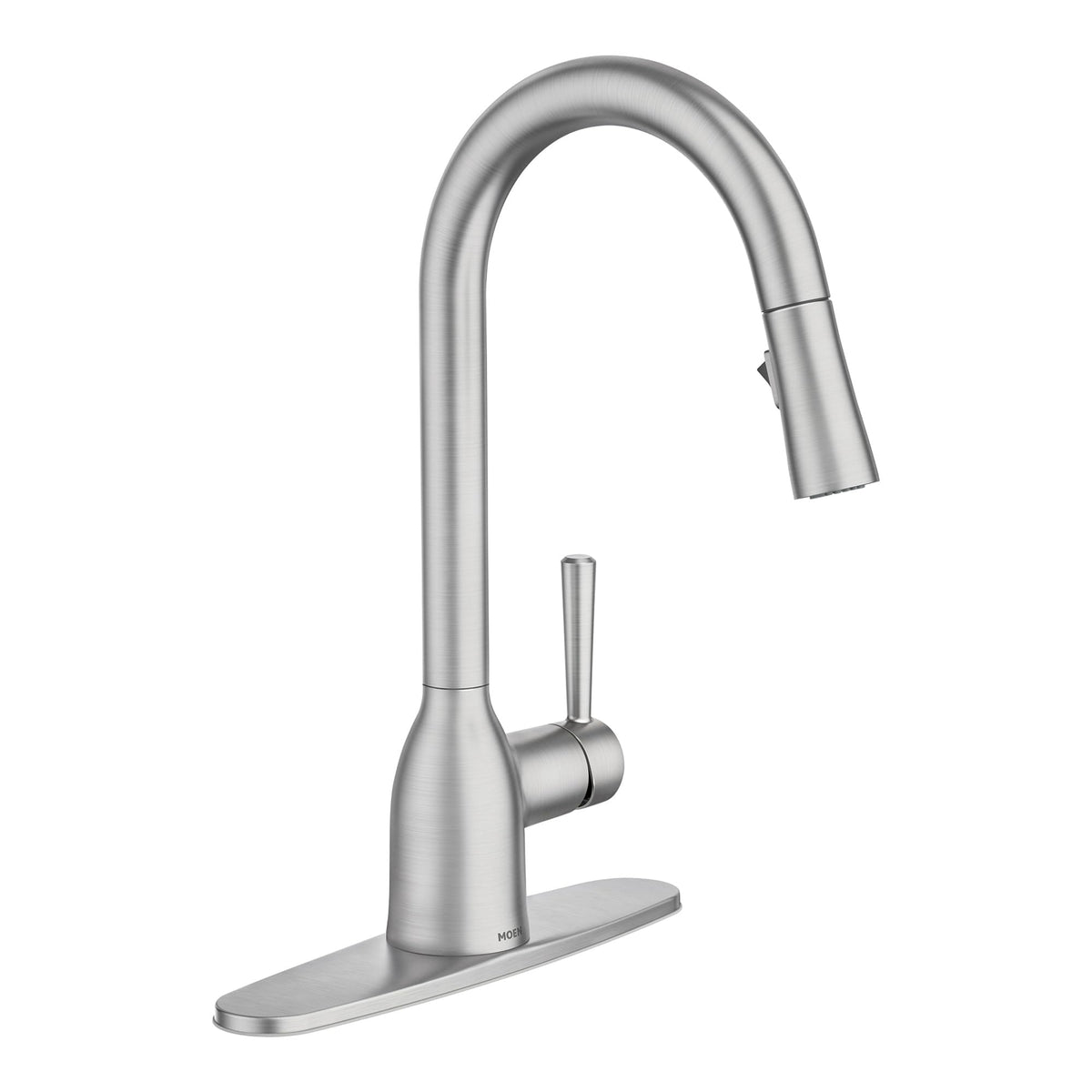 Moen Adler spot-resist finish closeup highlights fingerprint resistance