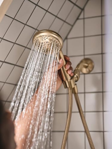Moen Beric Bronzed Gold durable construction signals long-lasting reliability.