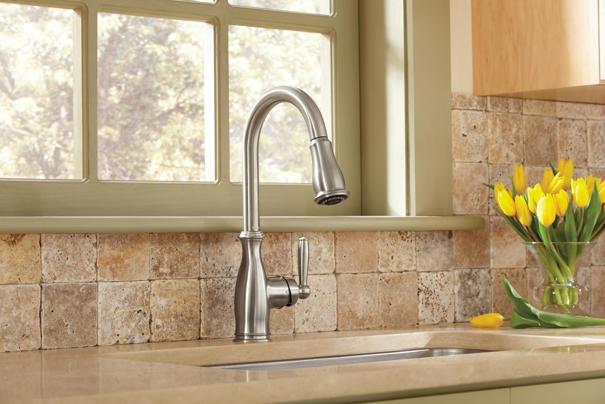 Moen Brantford 1- or 3-hole installation versatility