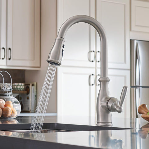 Moen Brantford single-handle operation for one-handed control