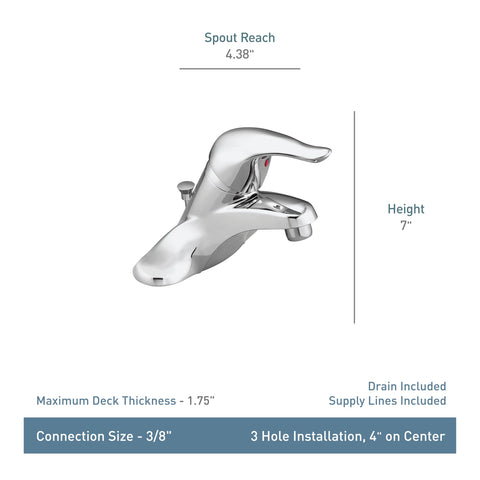 Moen Chateau aerated spray delivers a gentle rinse at the sink