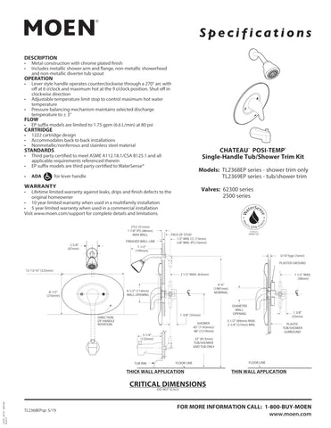 ADA-compliant design fosters accessible shower control.