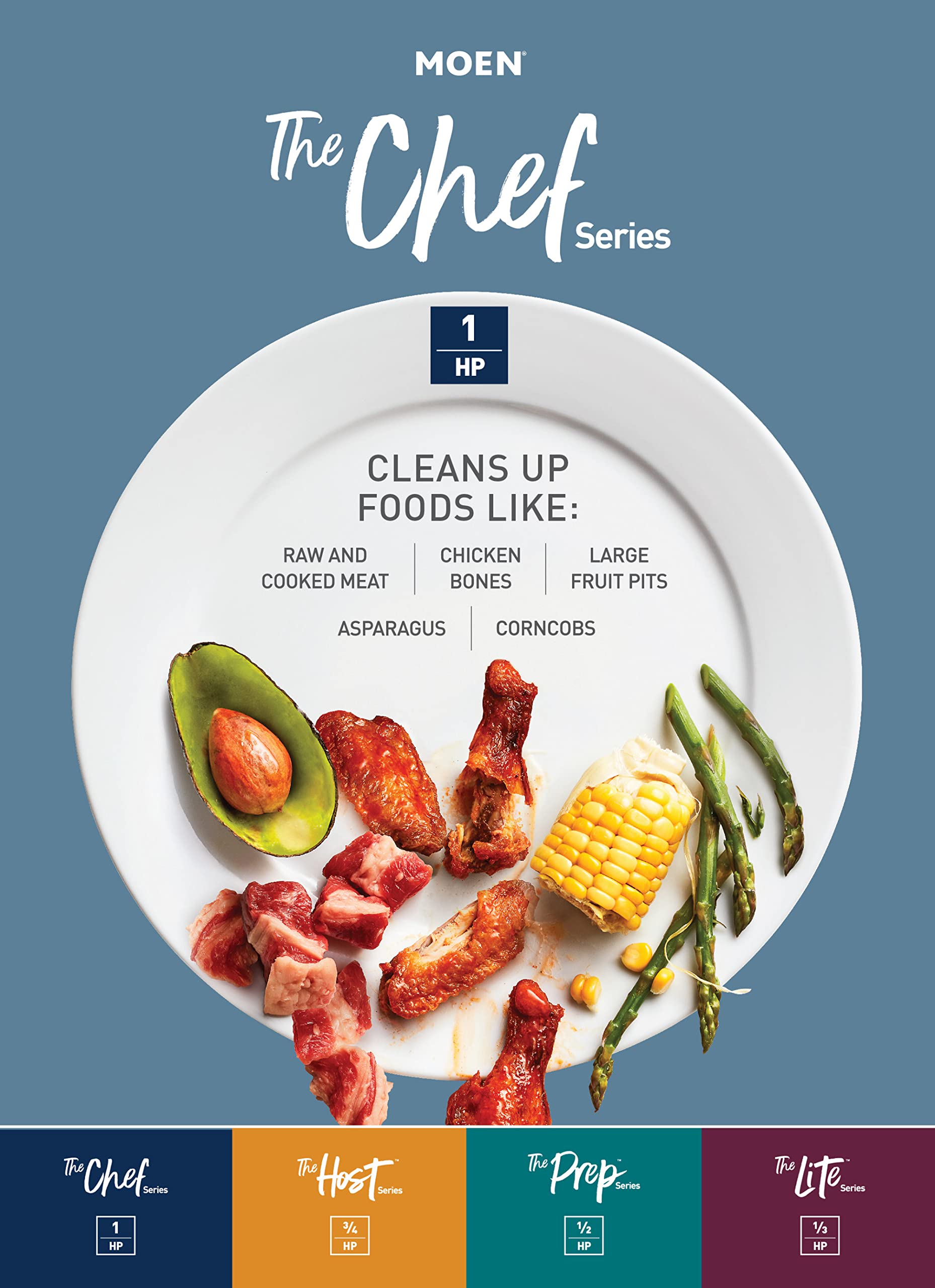 Moen Chef EX100C 360 Clean Rinse helps reduce odors and keeps sinks fresher