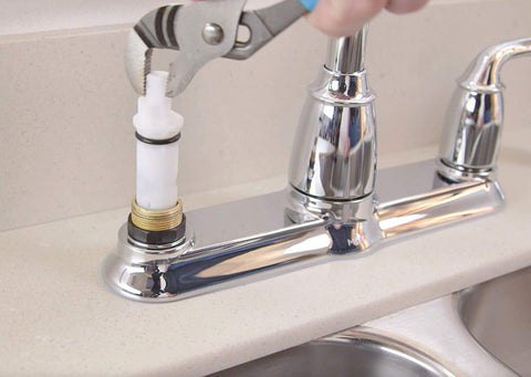 Moen faucet cartridge set replaces hot and cold cartridges for reliable performance