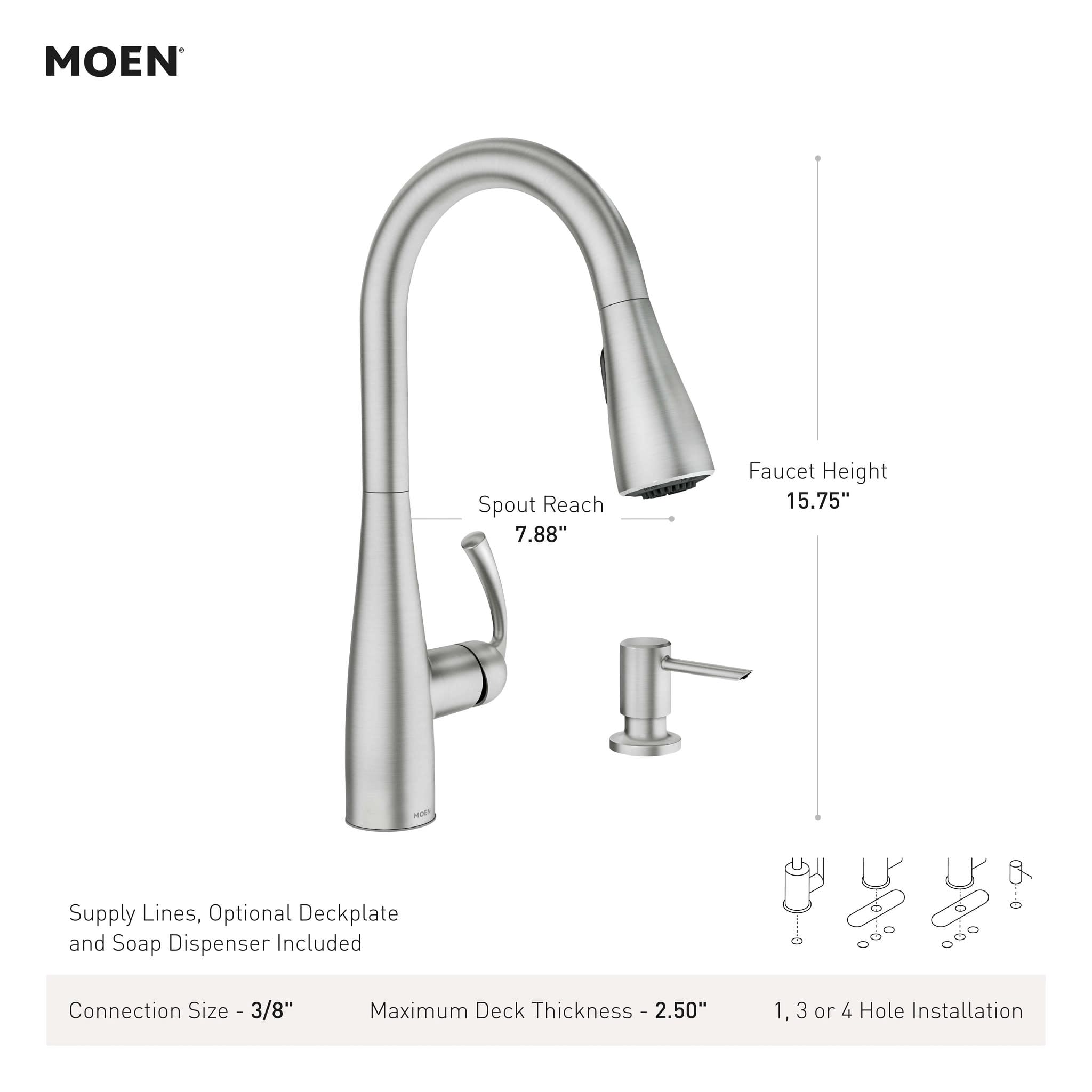 Moen Essie Duralock quick connect simplifies installation