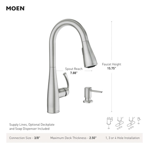 Moen Essie Duralock quick connect simplifies installation