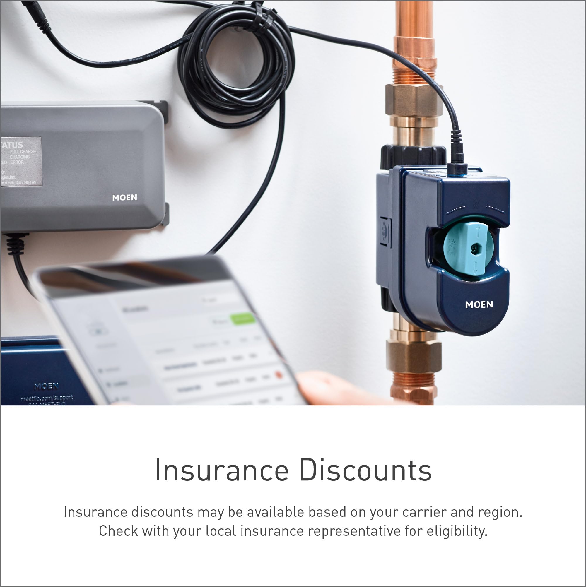 System detects freezing risk and temperature changes affecting pipes