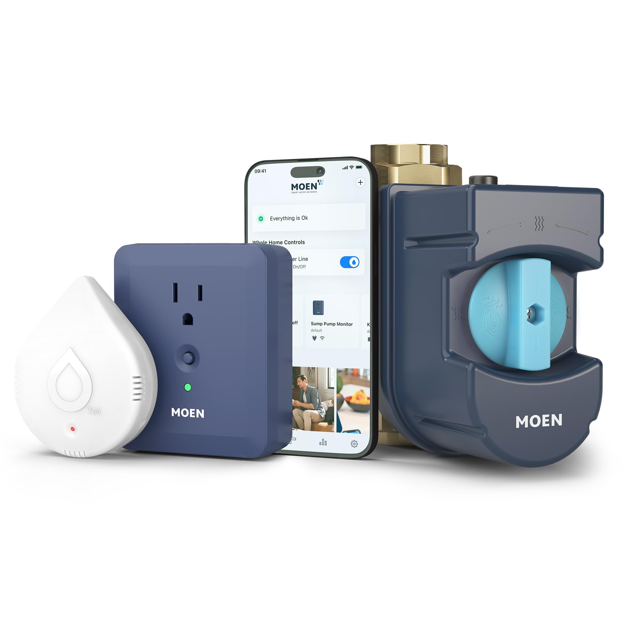 Moen Flo alert notification indicates leaks for quick remote action.