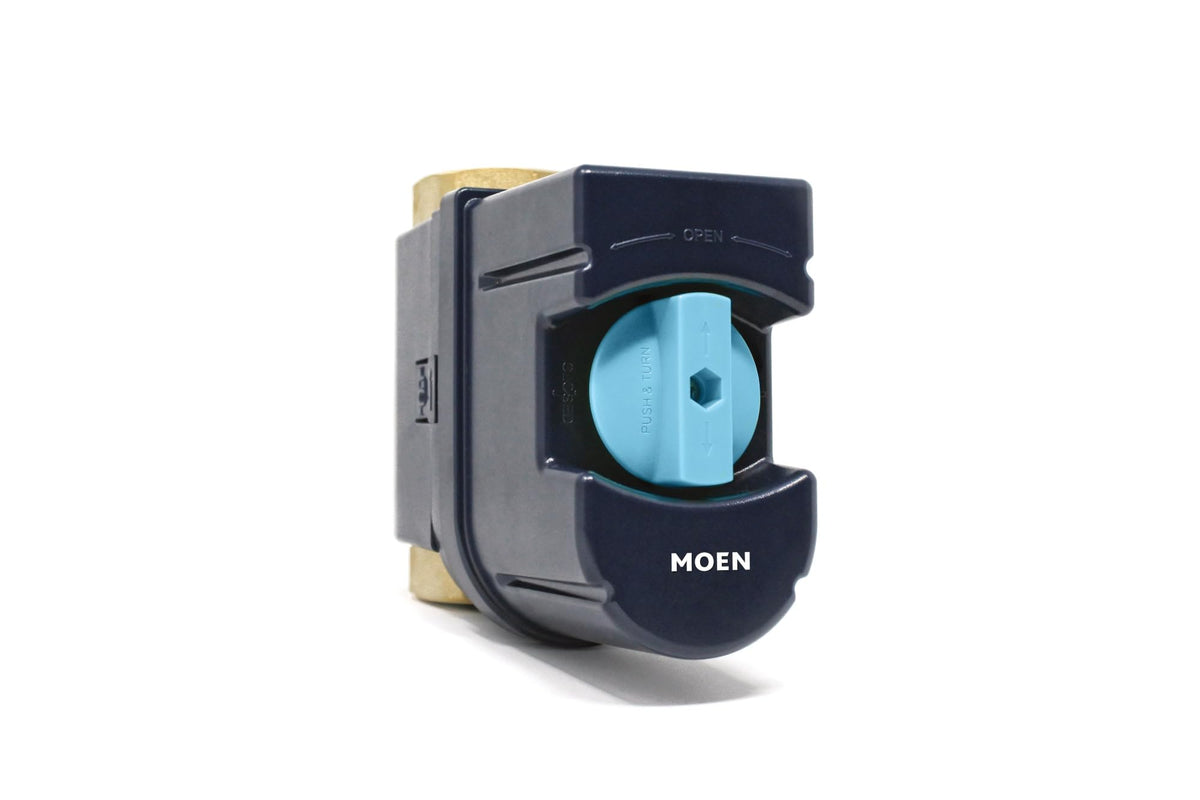 Moen Flo Smart Water Monitor on main line detects anomalies to help prevent damage.
