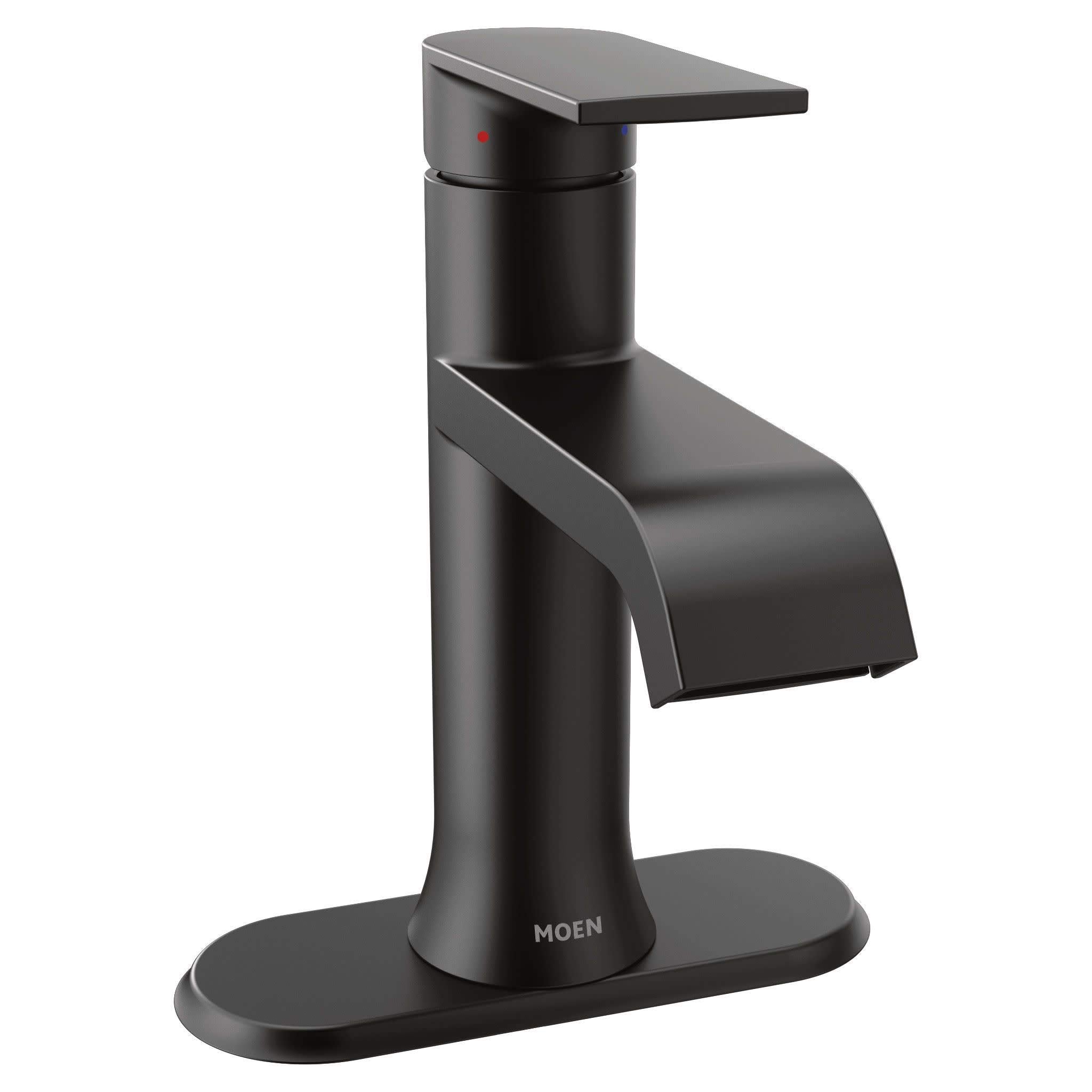 Moen Genta LX bathroom detail offers modern style for updated baths.
